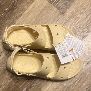 CROCS Cream Comfort Sandals